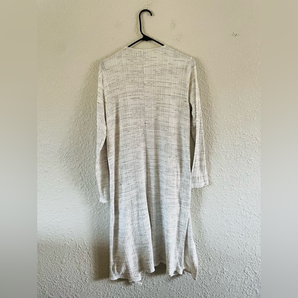 Anthropologie Saturday Sunday Grey & White Soft Duster Cardigan - Picture 8 of 16